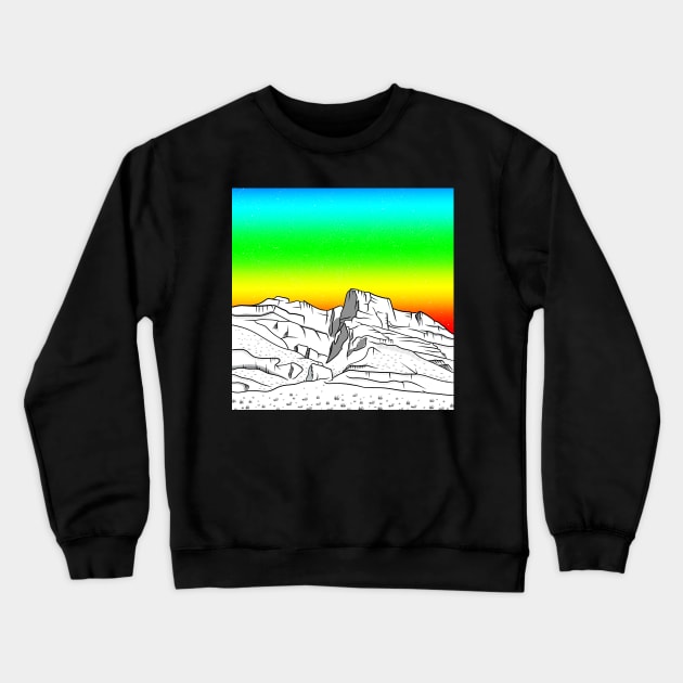 Notch peak Utah Crewneck Sweatshirt by mailboxdisco